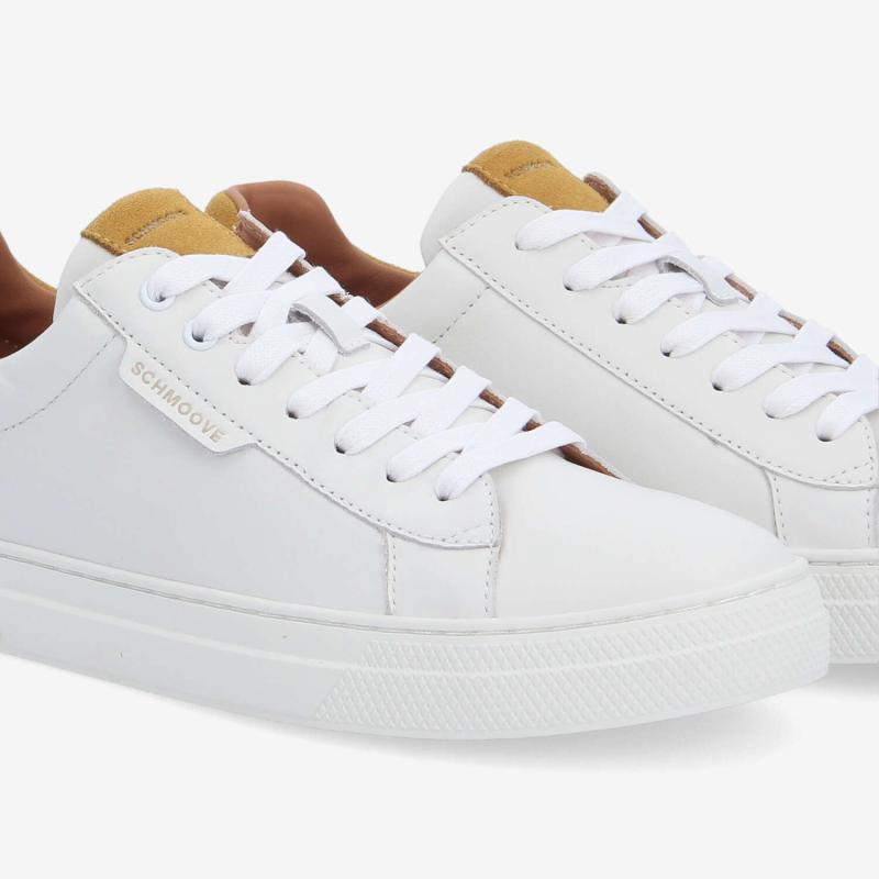 SPARKLE SNEAKER M - NAPPA/SUEDE - BLANC/JAUNE